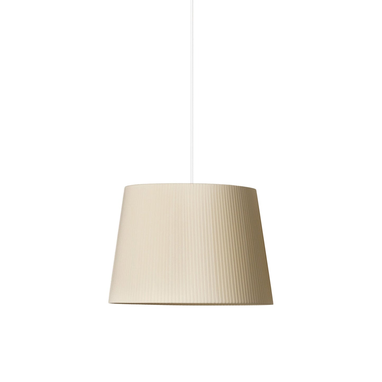 Sísísí Cónicas Single Pendant Light in Natural (White/17.6-Inch).