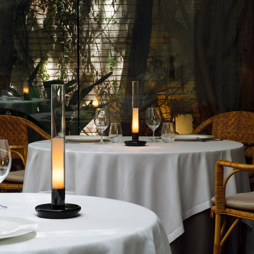 Sylvestrina Table Lamp in restaurant.