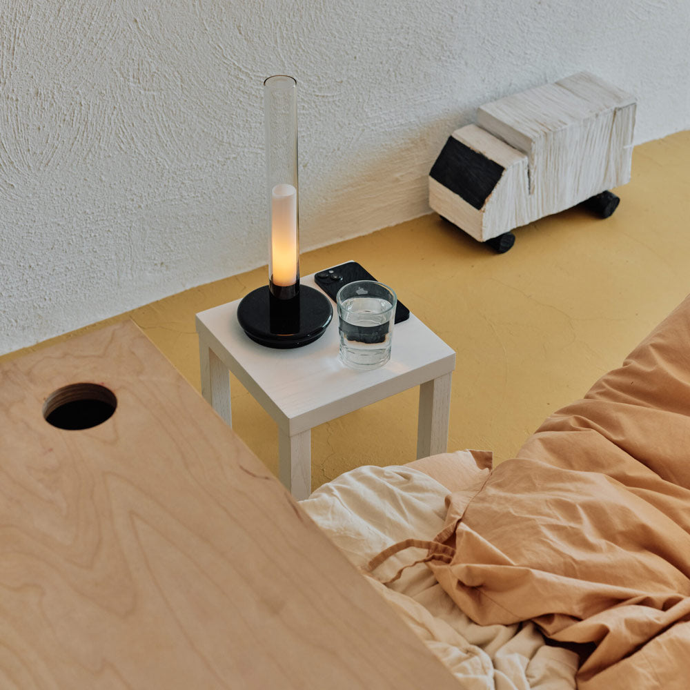 Sylvestrina Table Lamp in bedroom.