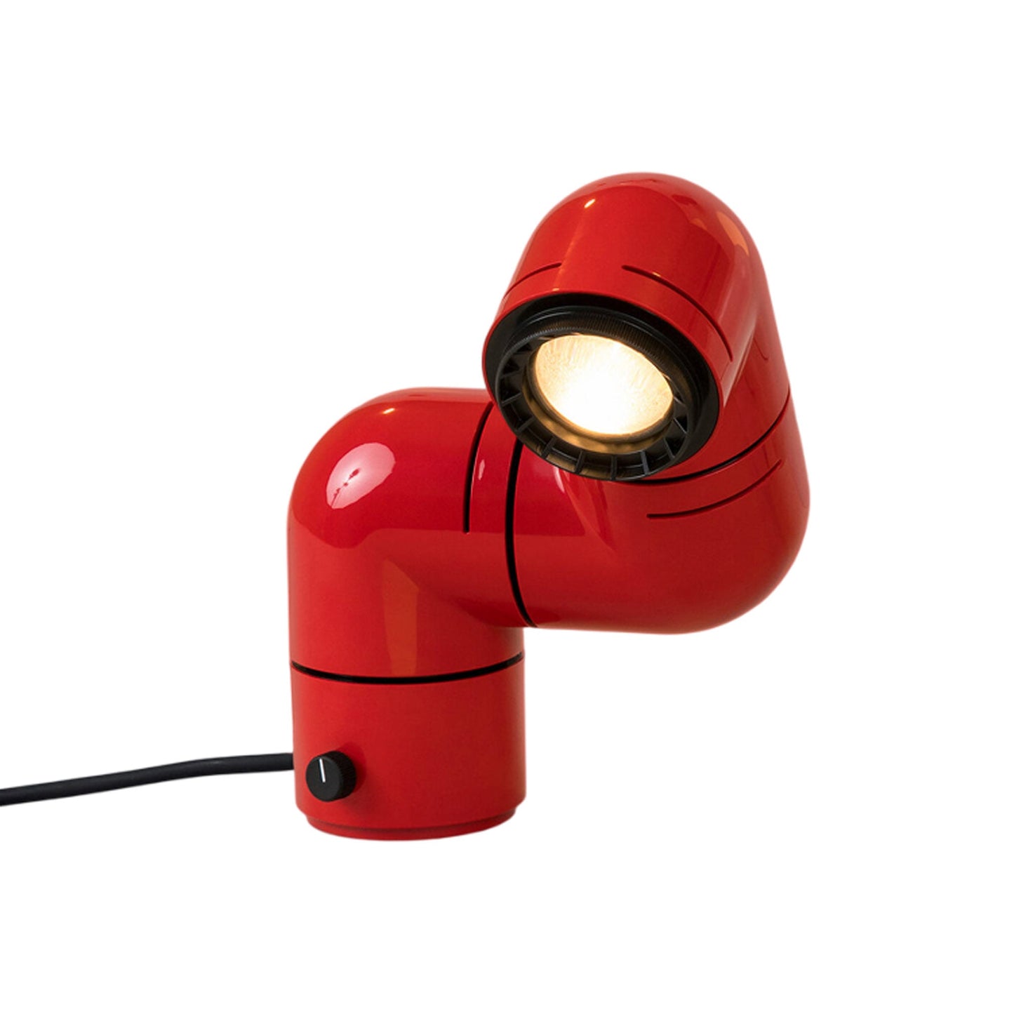 Tatu LED Table Lamp in Pure Red.