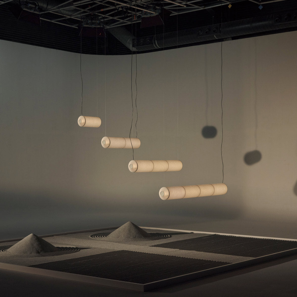 Tekiò Horizontal LED Pendant Light in Detail.