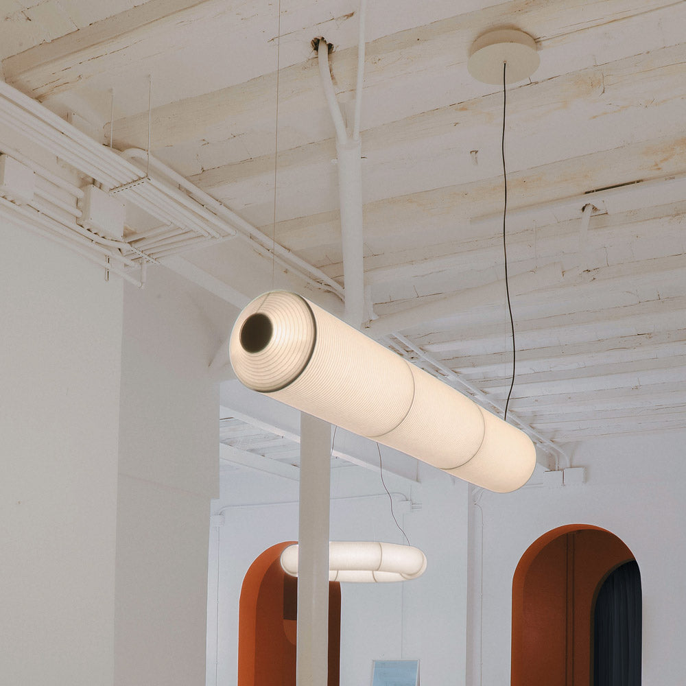 Tekiò Horizontal LED Pendant Light in Detail.