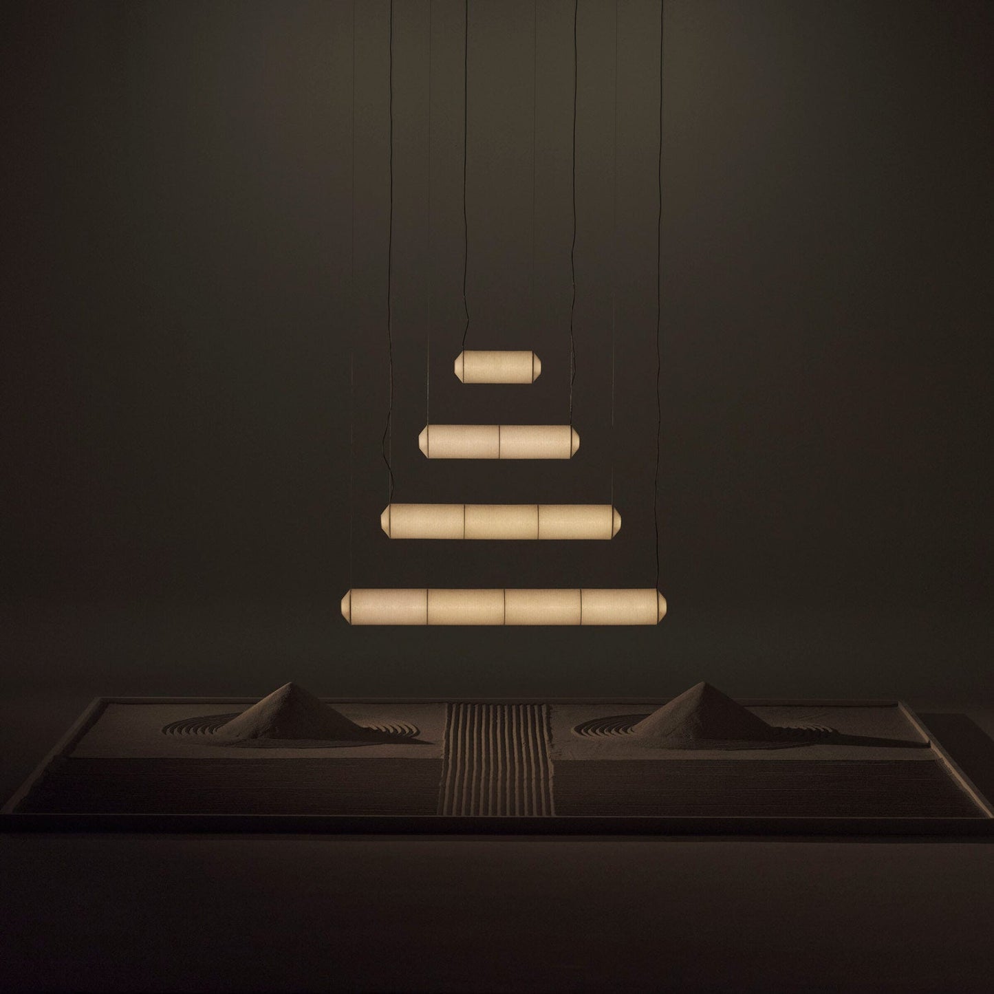 Tekiò Horizontal LED Pendant Light in Detail.