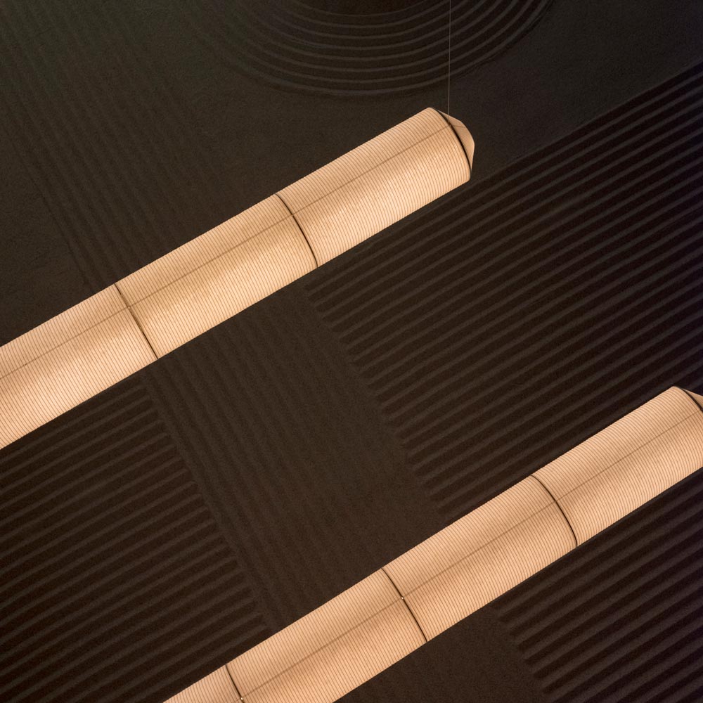 Tekiò Horizontal LED Pendant Light in Detail.