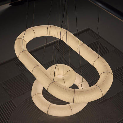 Tekiò Oval LED Pendant Light in Detail.
