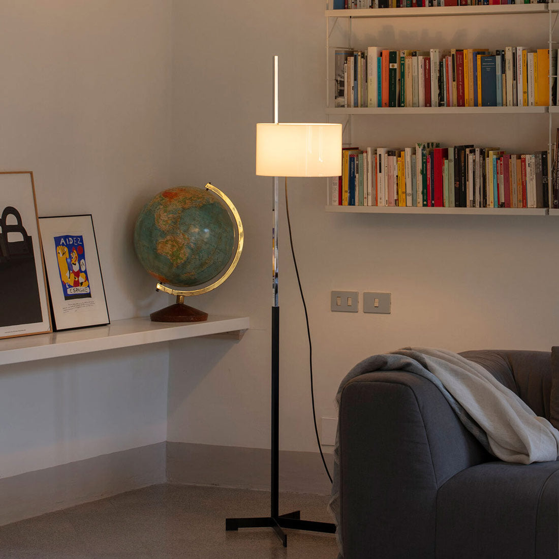 TMC Floor Lamp in living room.