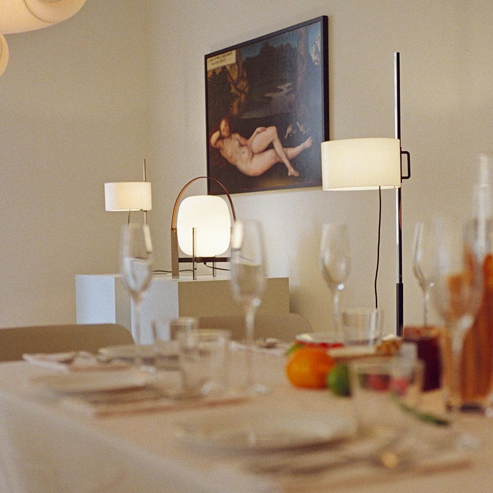 TMC Floor Lamp in dining room.