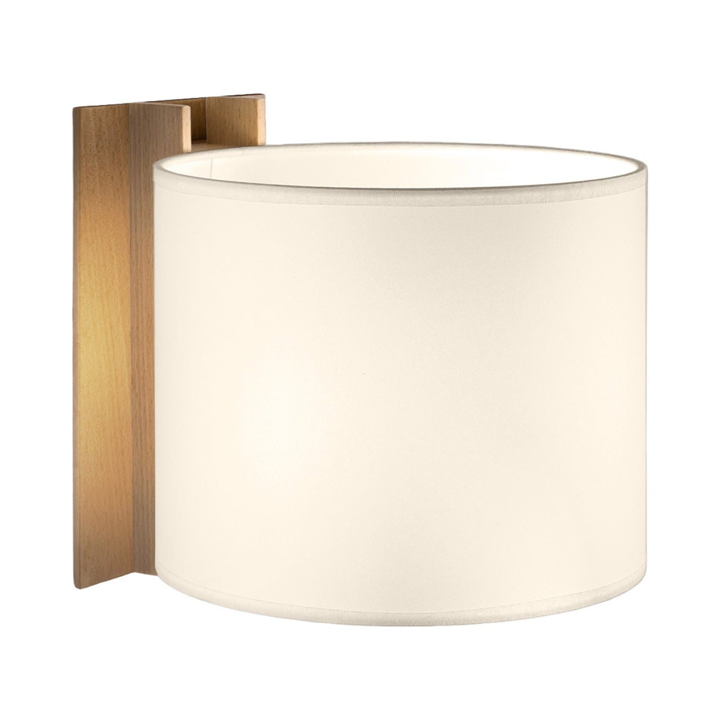 TMM Corto Wall Light in Beech/White (Direct Wall).