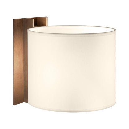 TMM Corto Wall Light in Walnut/White (Direct Wall).