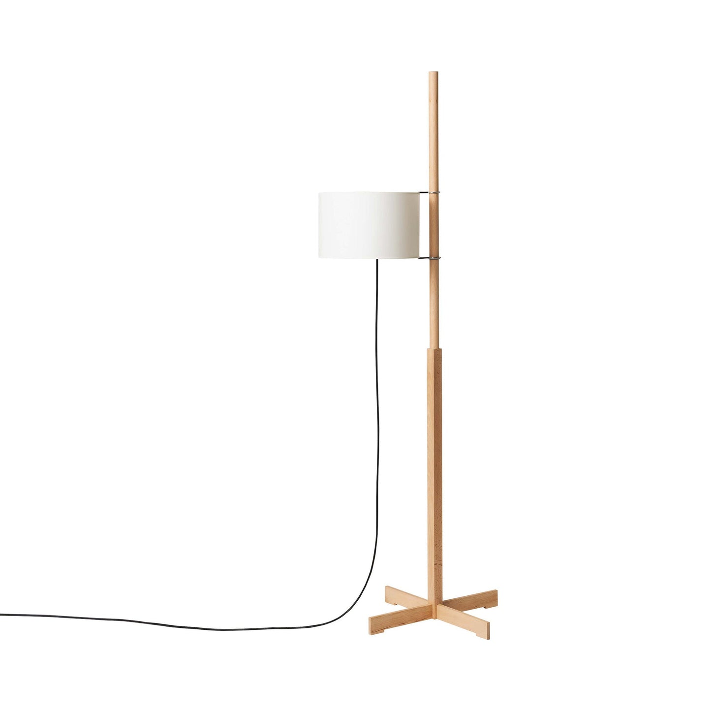 TMM Floor Lamp in Beech (White).