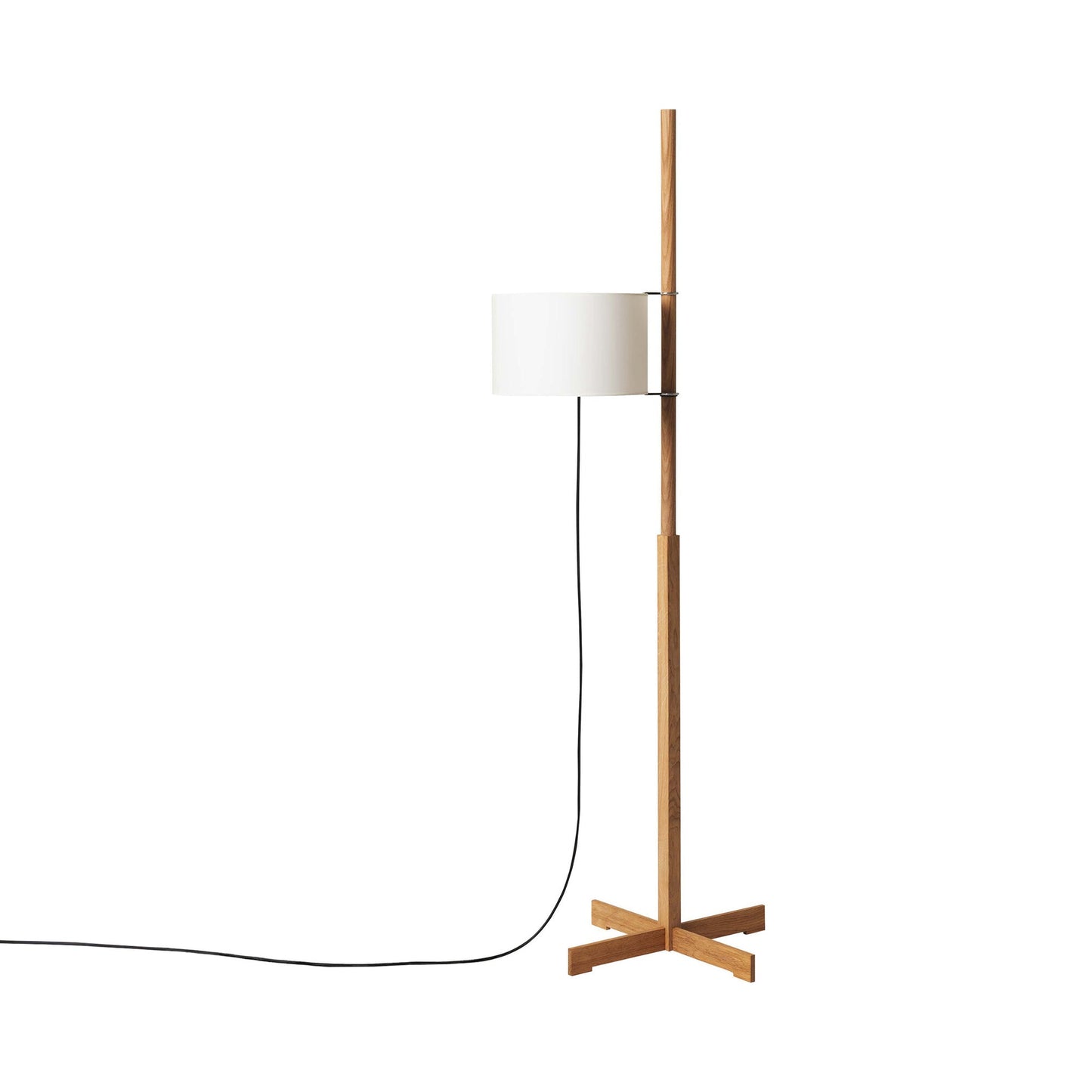 TMM Floor Lamp in Natural Oak (White).