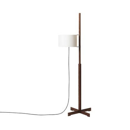 TMM Floor Lamp in Walnut (White).