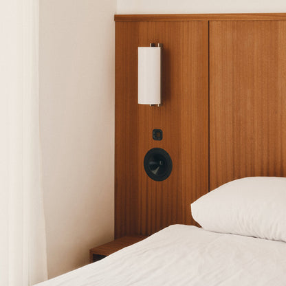 TMM Metal Wall Light in bedroom.