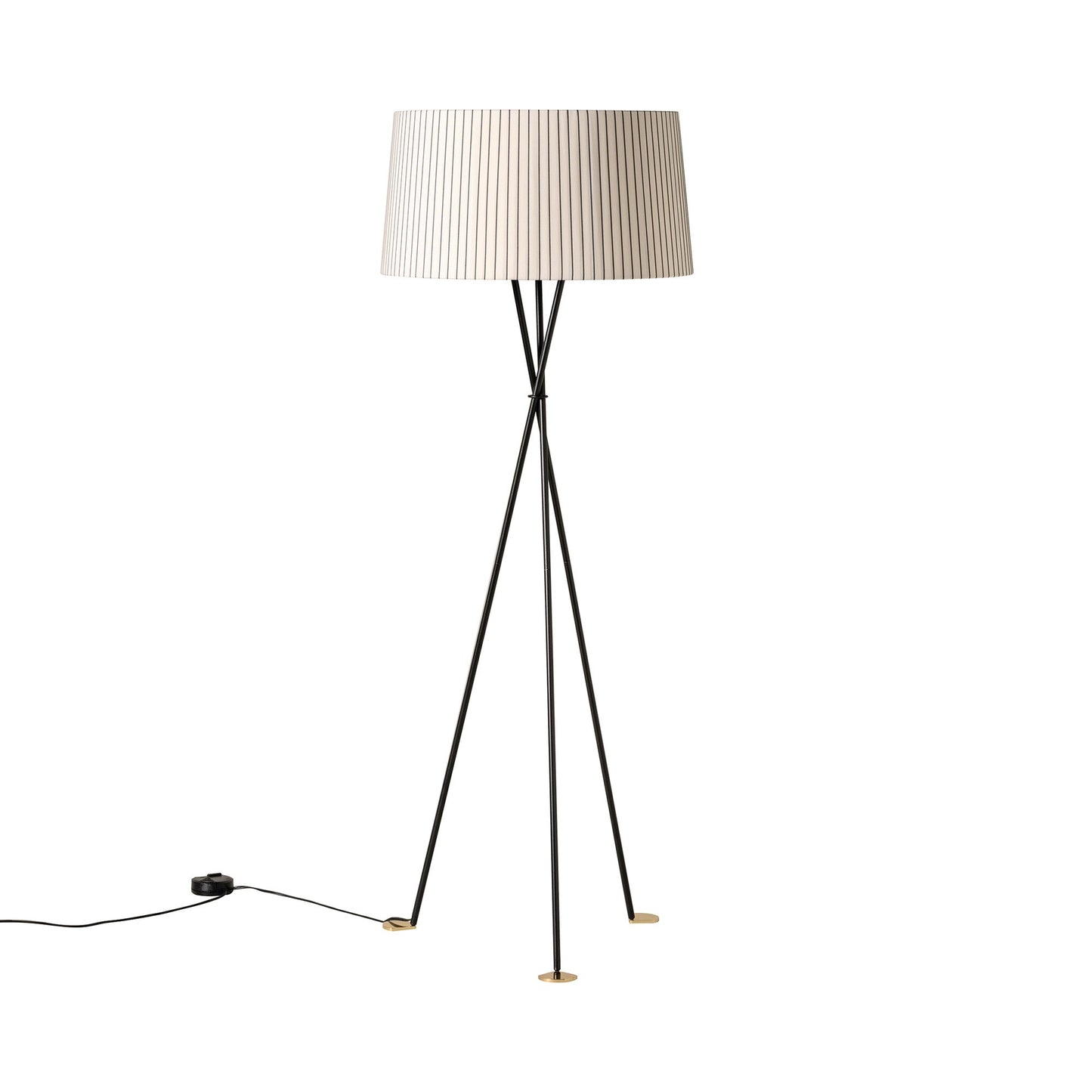 Trípode Floor Lamp in Diplomática Stripe.