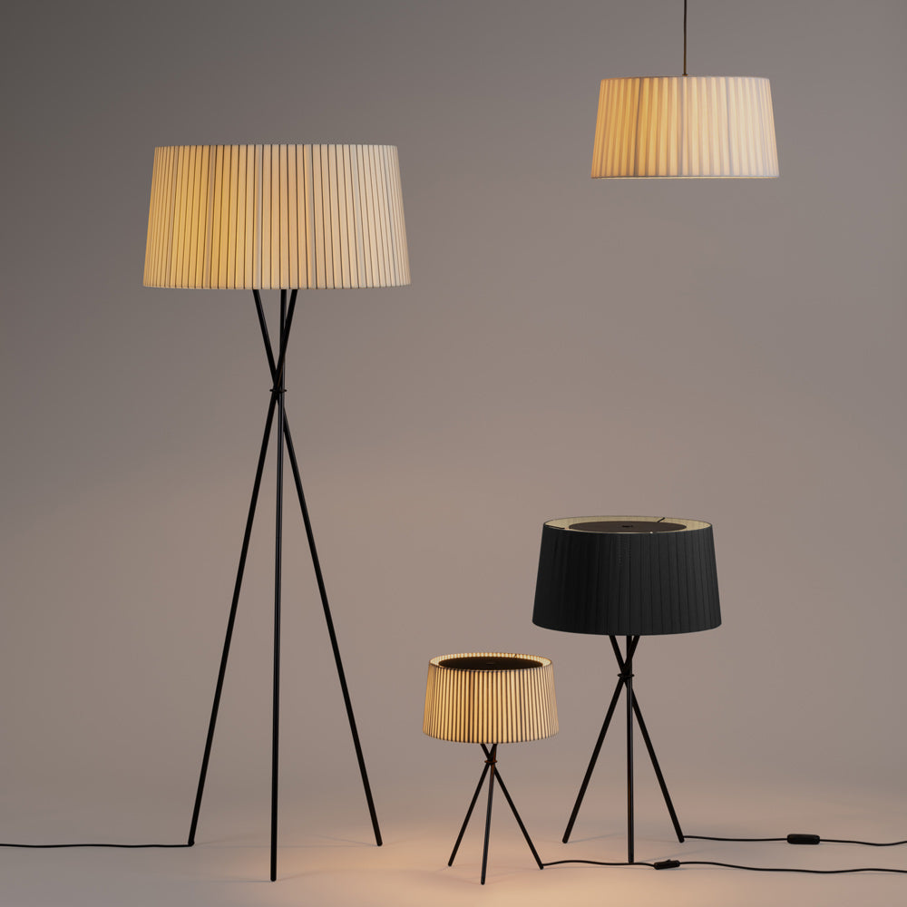 Trípode Floor Lamp in Detail.
