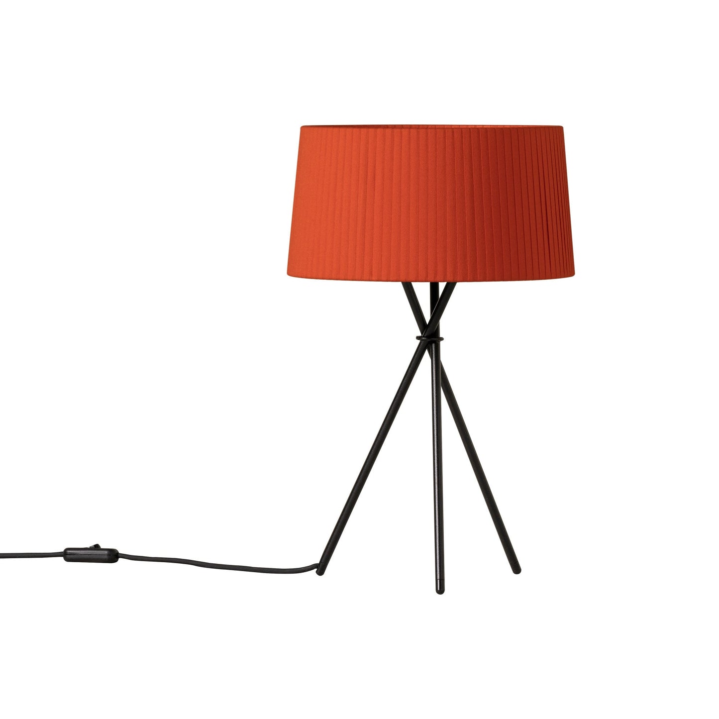Trípode Table Lamp in Red-amber (12.1-Inch).