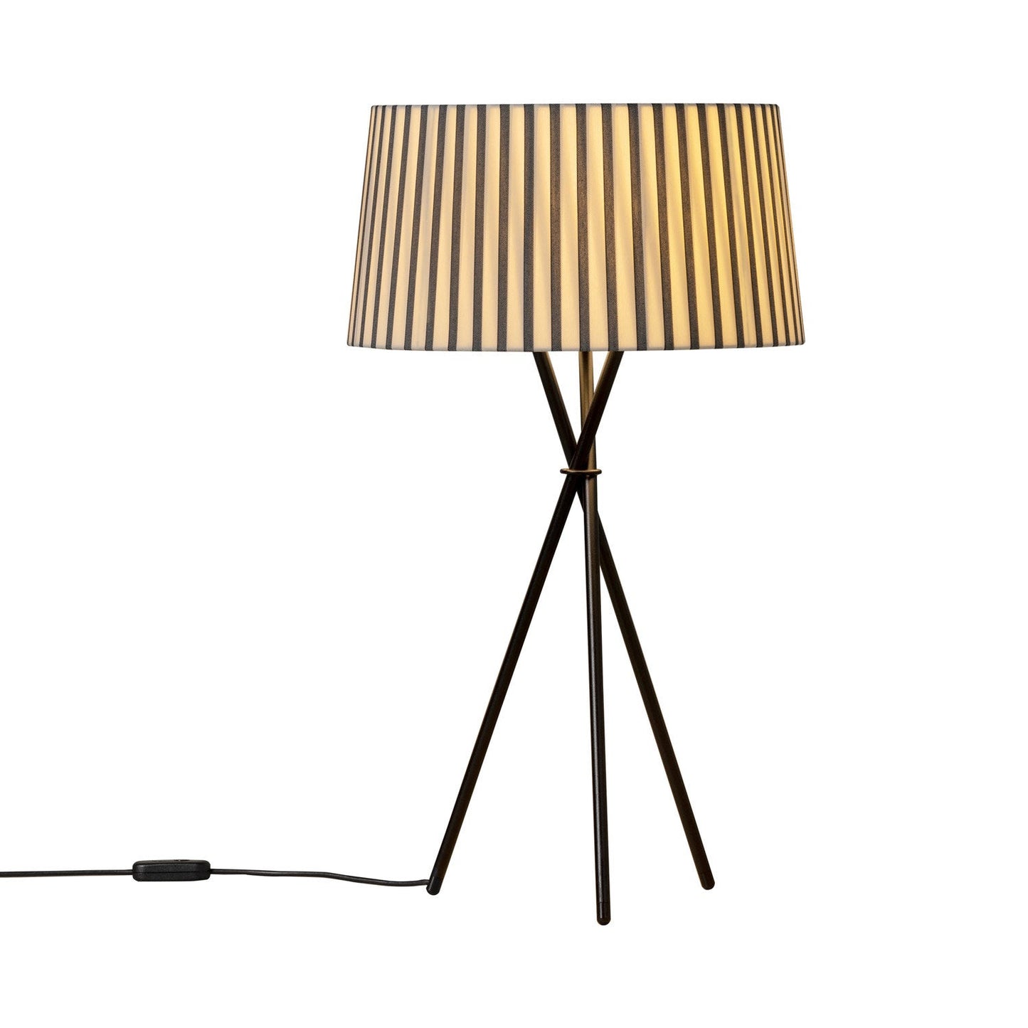 Trípode Table Lamp in Bretona Stripe (17.7-Inch).