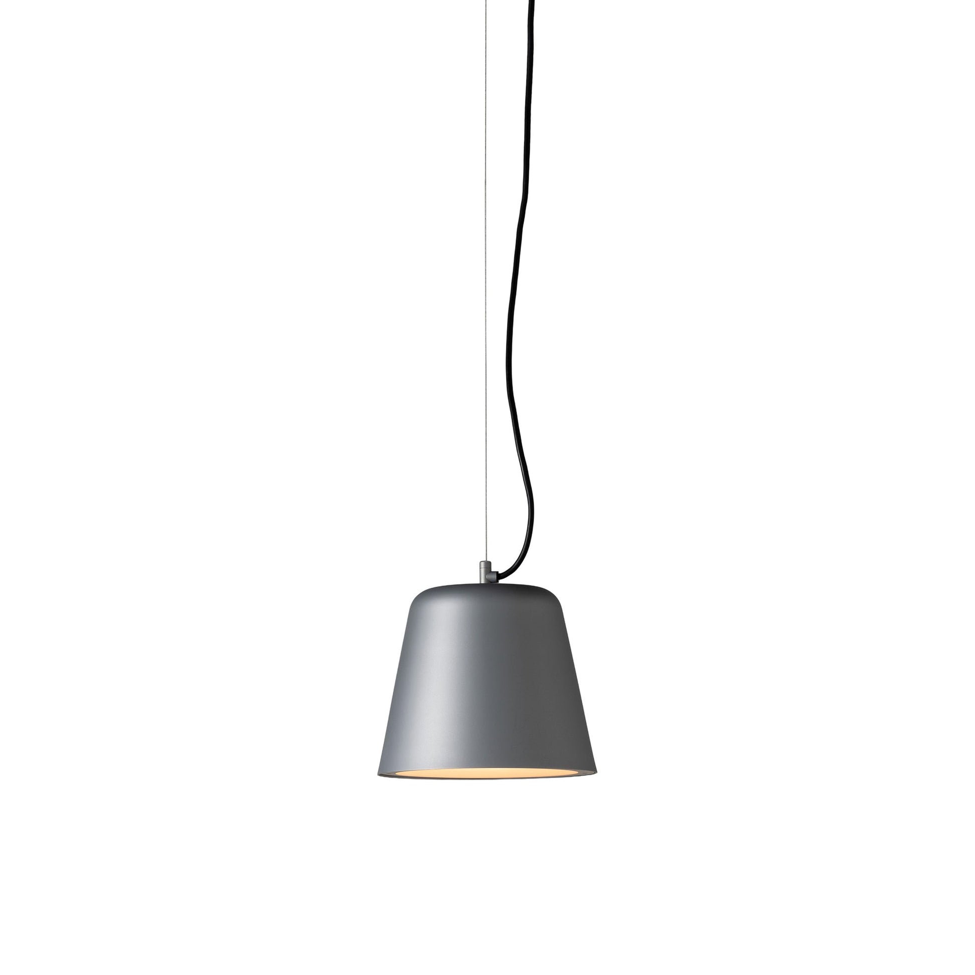 Vaso LED Pendant Light in Aluminum Grey.