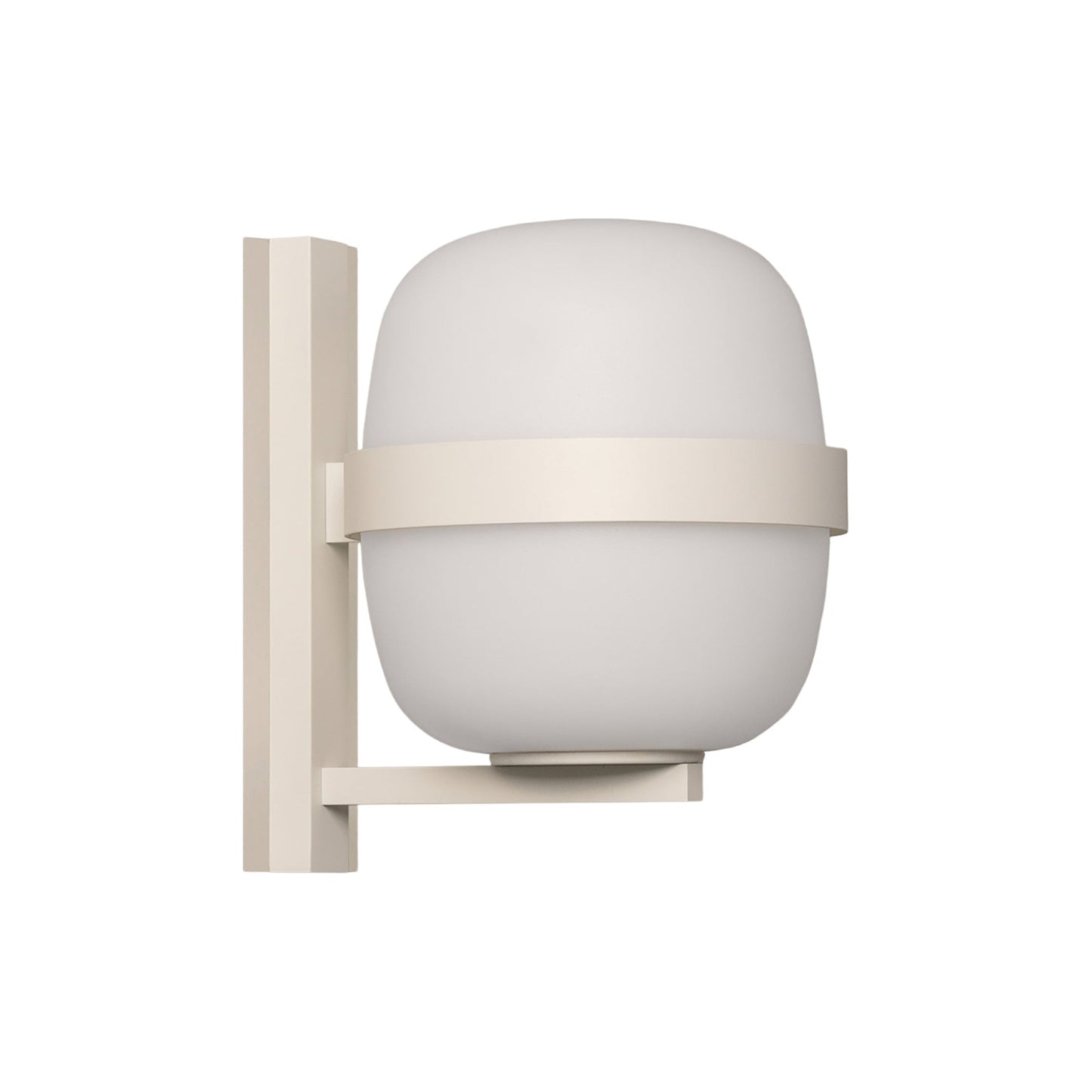 Wally Outdoor Wall Light in White Grey (9.4-Inch).