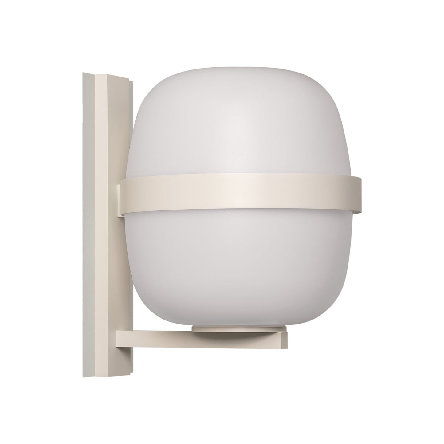 Wally Outdoor Wall Light in White Grey (14.4-Inch).