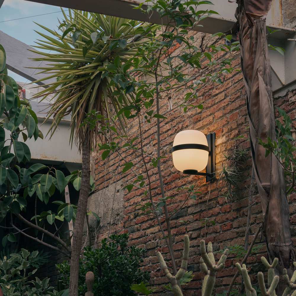 Wally Outdoor Wall Light in Outside Area.