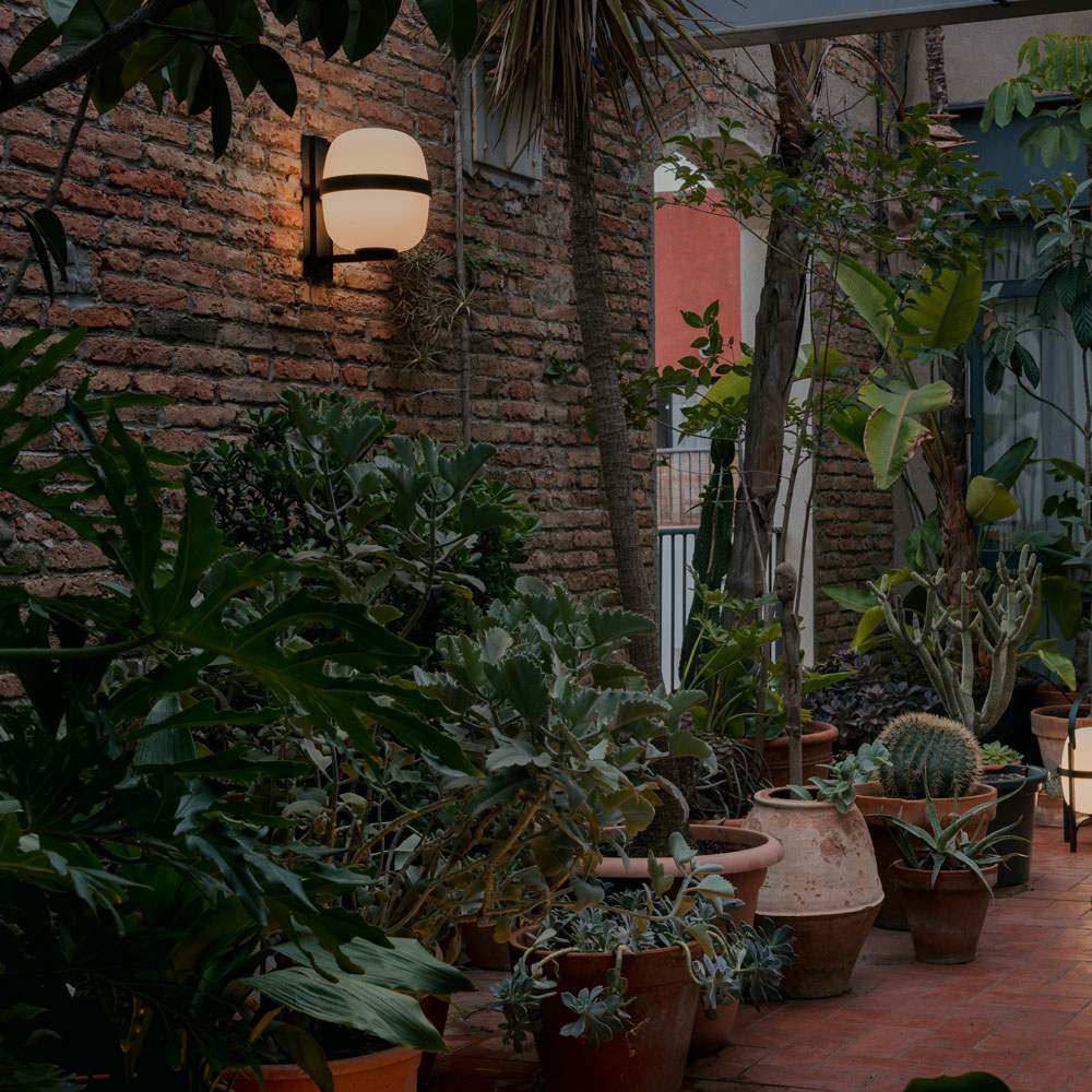 Wally Outdoor Wall Light in Outside Area.