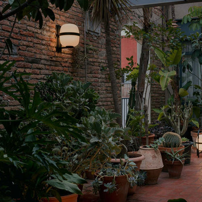 Wally Outdoor Wall Light in Outside Area.