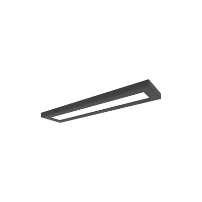 Blink Pro LED Flush Mount Ceiling Light in Black (5.5" Rectangular / 24W).