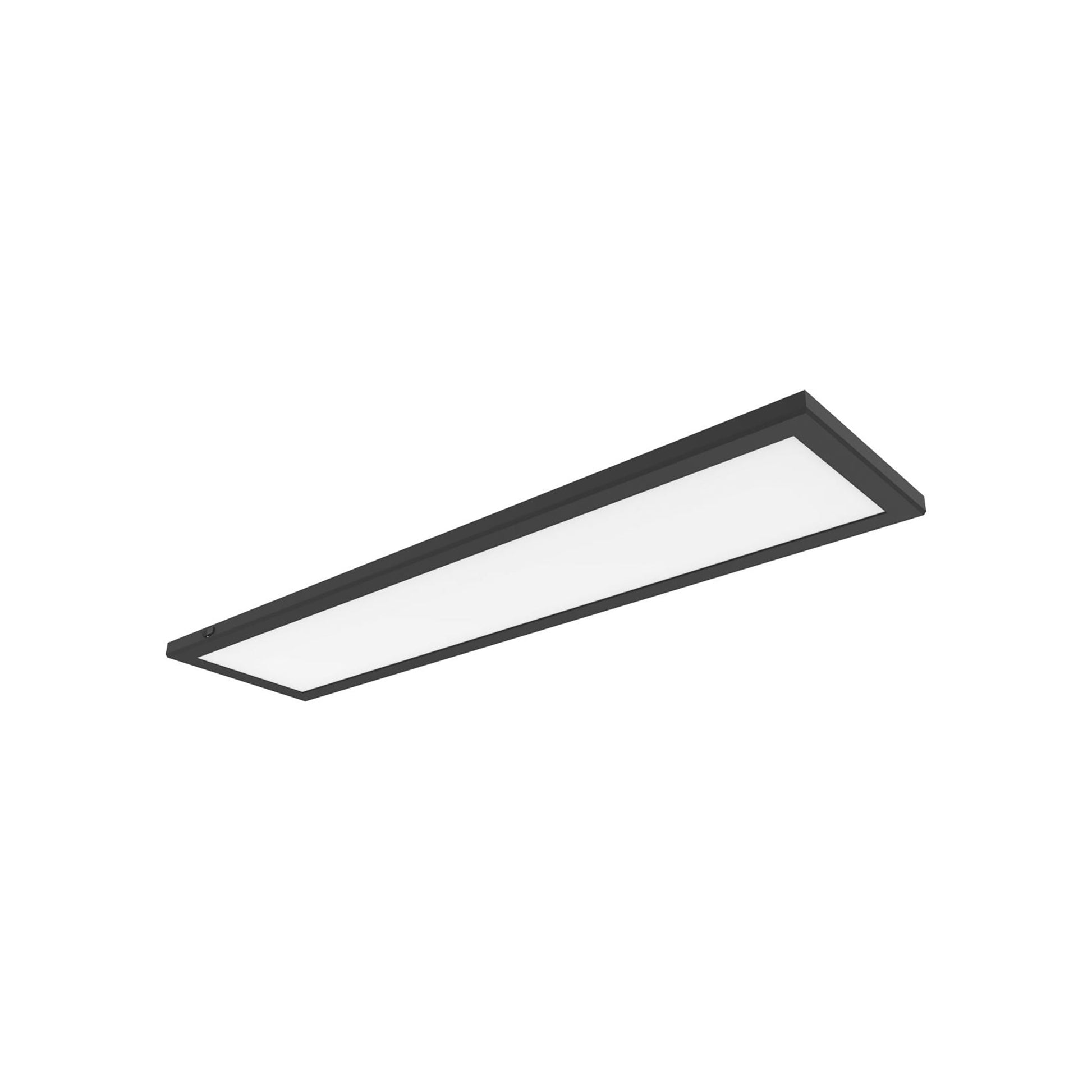 Blink Pro LED Flush Mount Ceiling Light in Black (12" Rectangular / 24W).