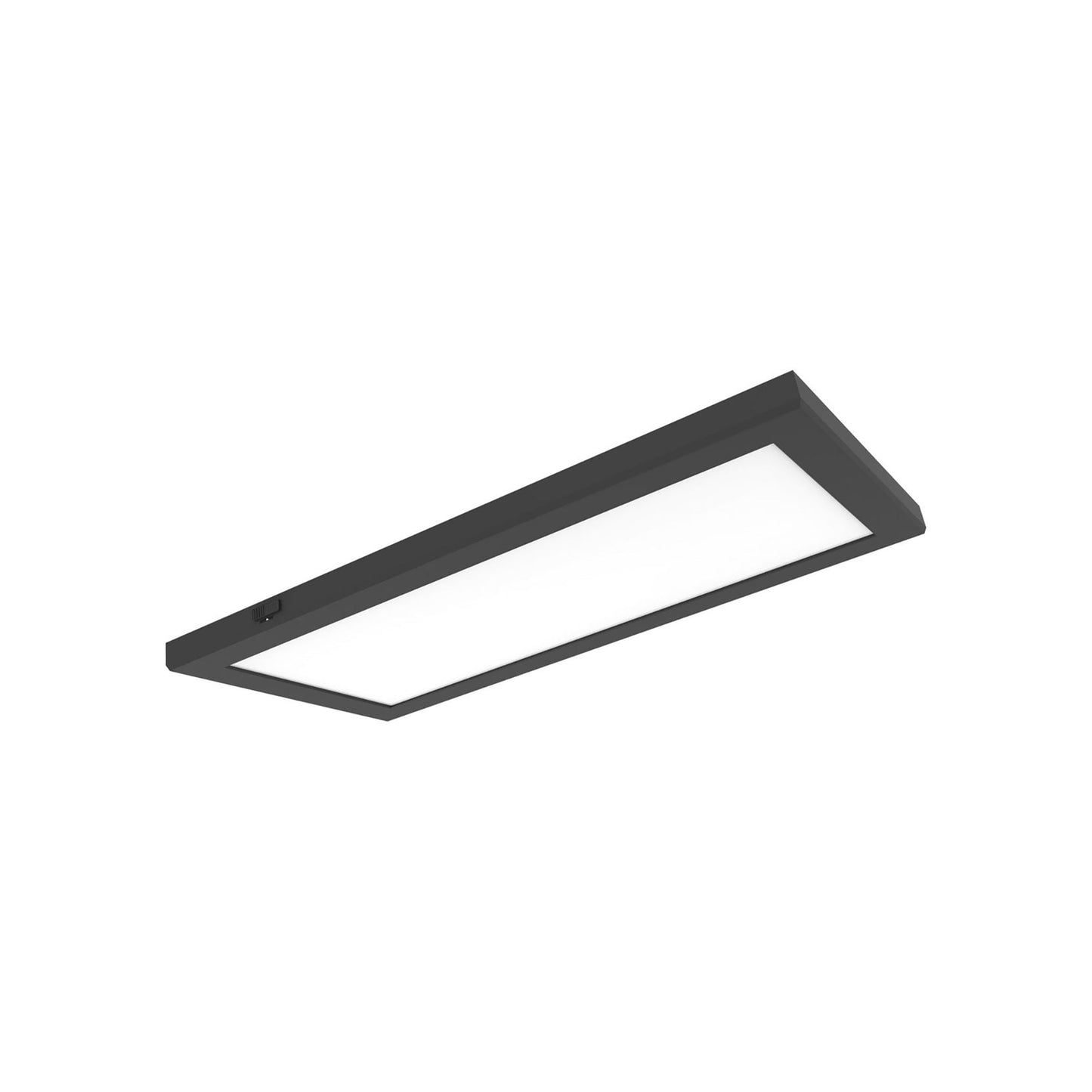 Blink Pro LED Flush Mount Ceiling Light in Black (12" Rectangular / 47W).