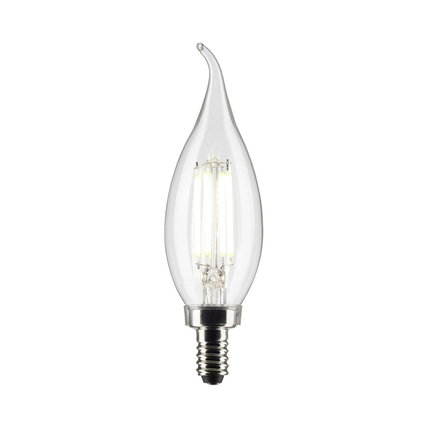 Edison Style Candelabra Base CA Type LED Bulb in Detail.