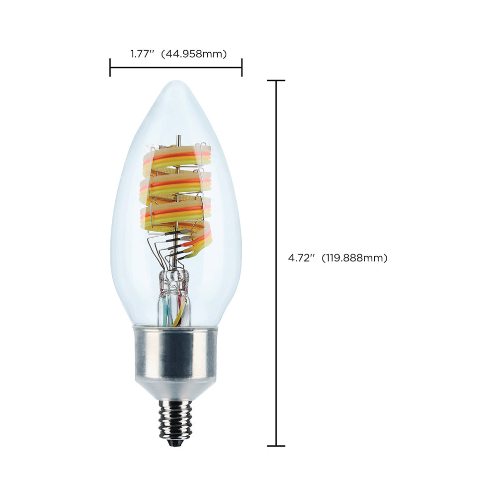 Starfish S11242 - Wifi Smart LED RGB And Tunable White Light Bulb - line drawing.