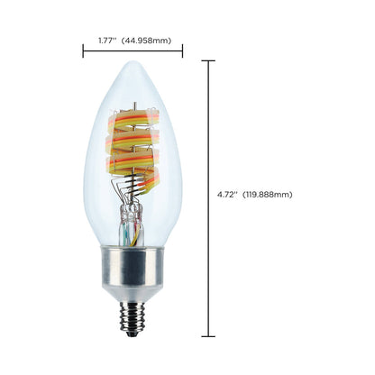 Starfish S11242 - Wifi Smart LED RGB And Tunable White Light Bulb - line drawing.