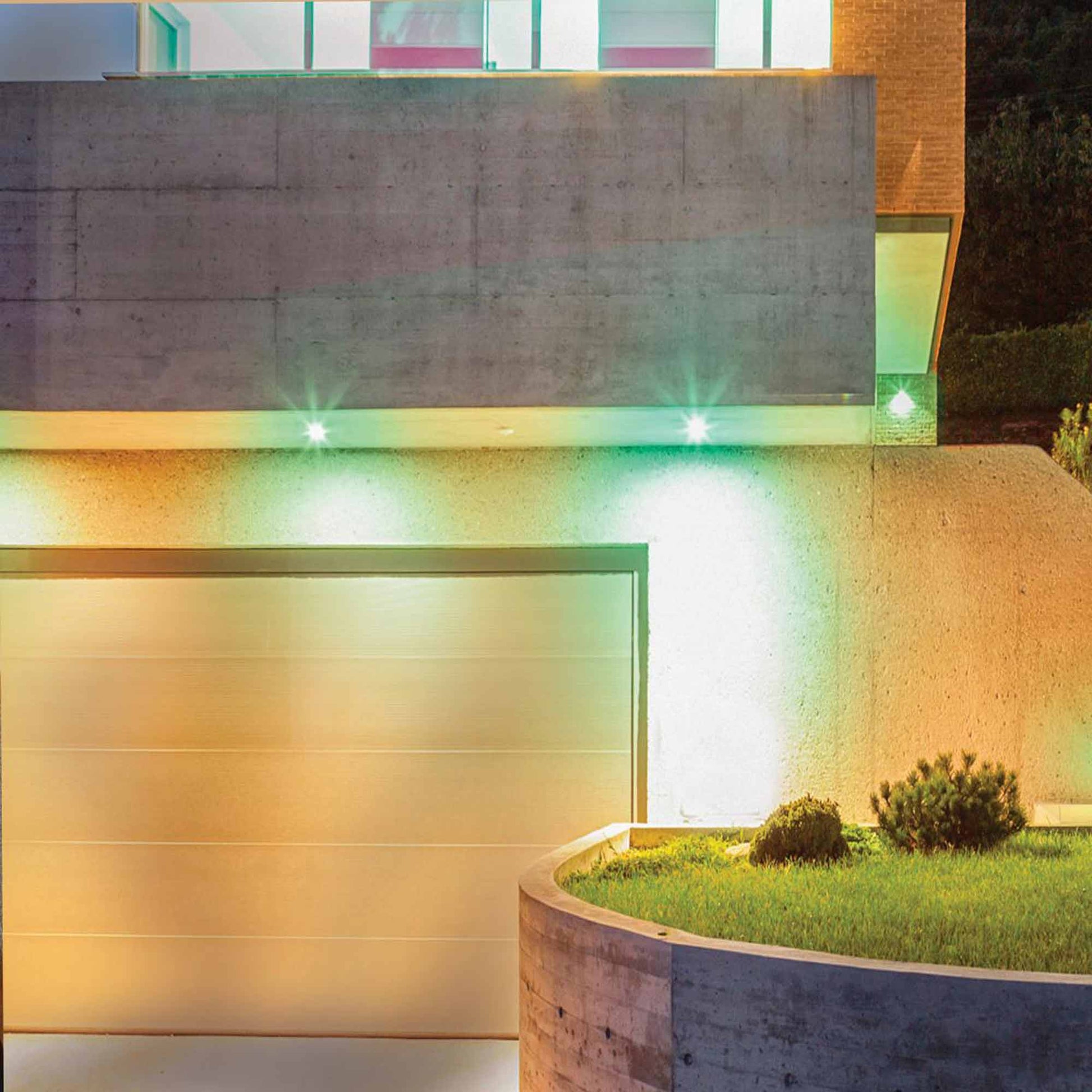 Starfish S11277 - 15 Watts PAR38 Wifi Smart LED Color-Changing Light Bulb in Outside Area.