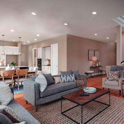 Starfish S11283 - 6 Watts R20 Wifi Smart LED Color-Changing Light Bulb in living room.