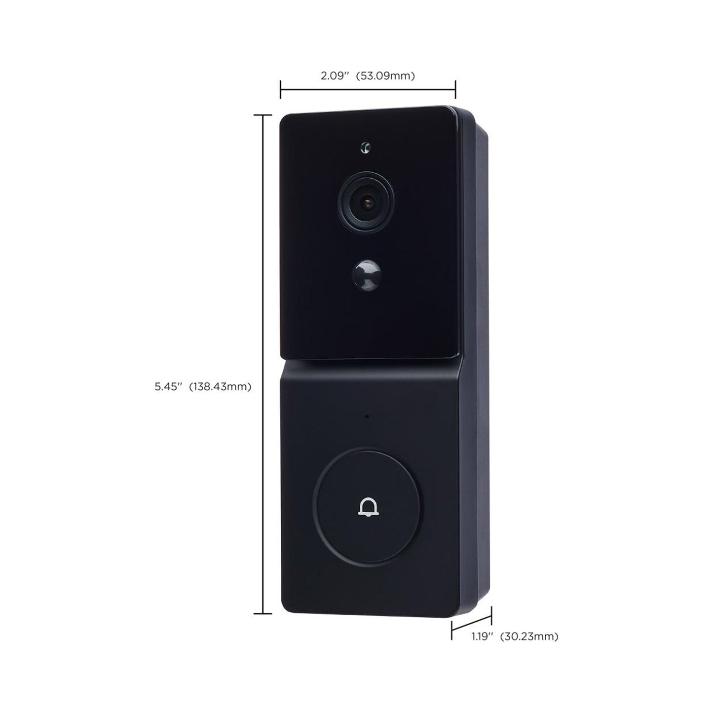 Starfish Smart Outdoor Doorbell Security Camera - line drawing.