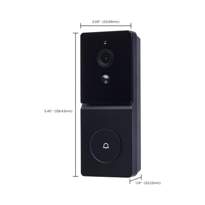 Starfish Smart Outdoor Doorbell Security Camera - line drawing.