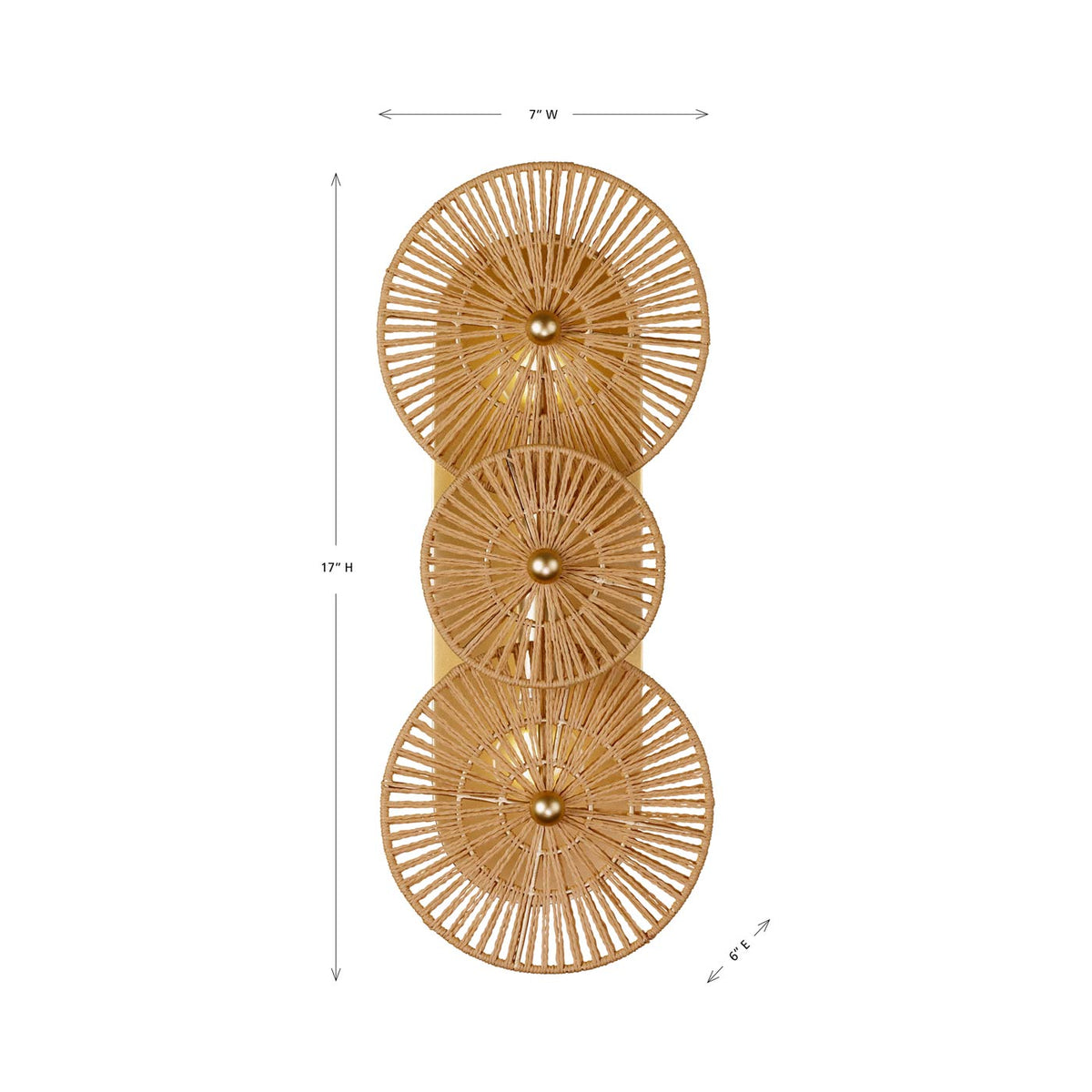 Abbott Wall Light - line drawing.