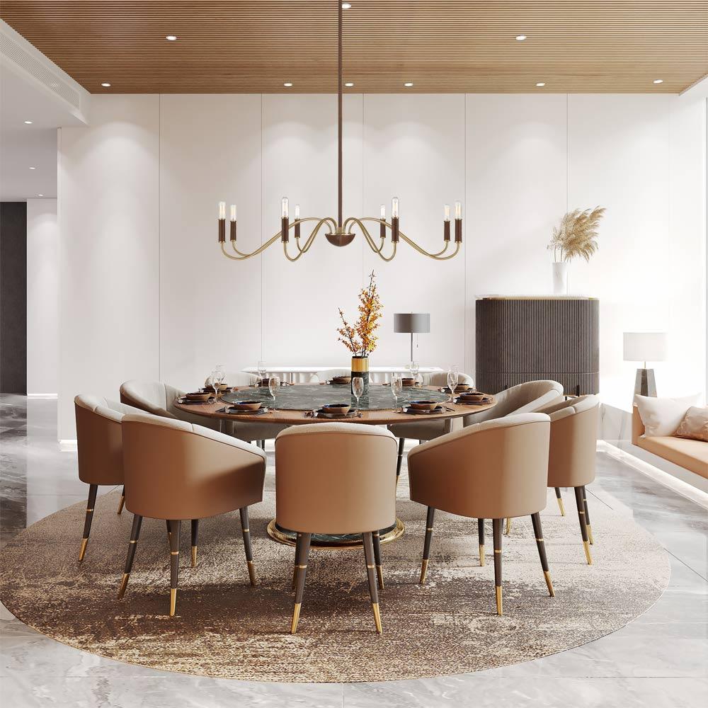 Abeline Chandelier in dining room.