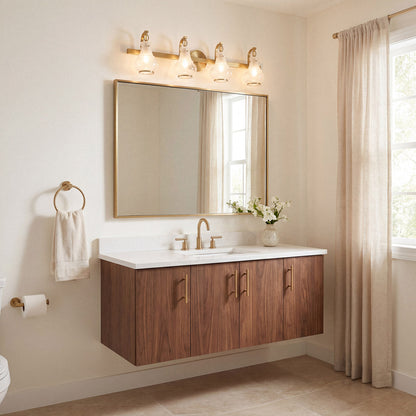 Adams Bath Vanity Light in bathroom.
