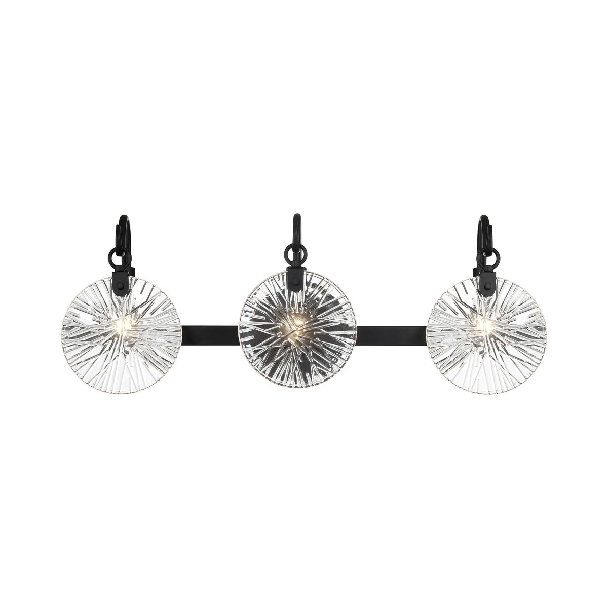 Addison Bath Vanity Light in Matte Black (3-Light).