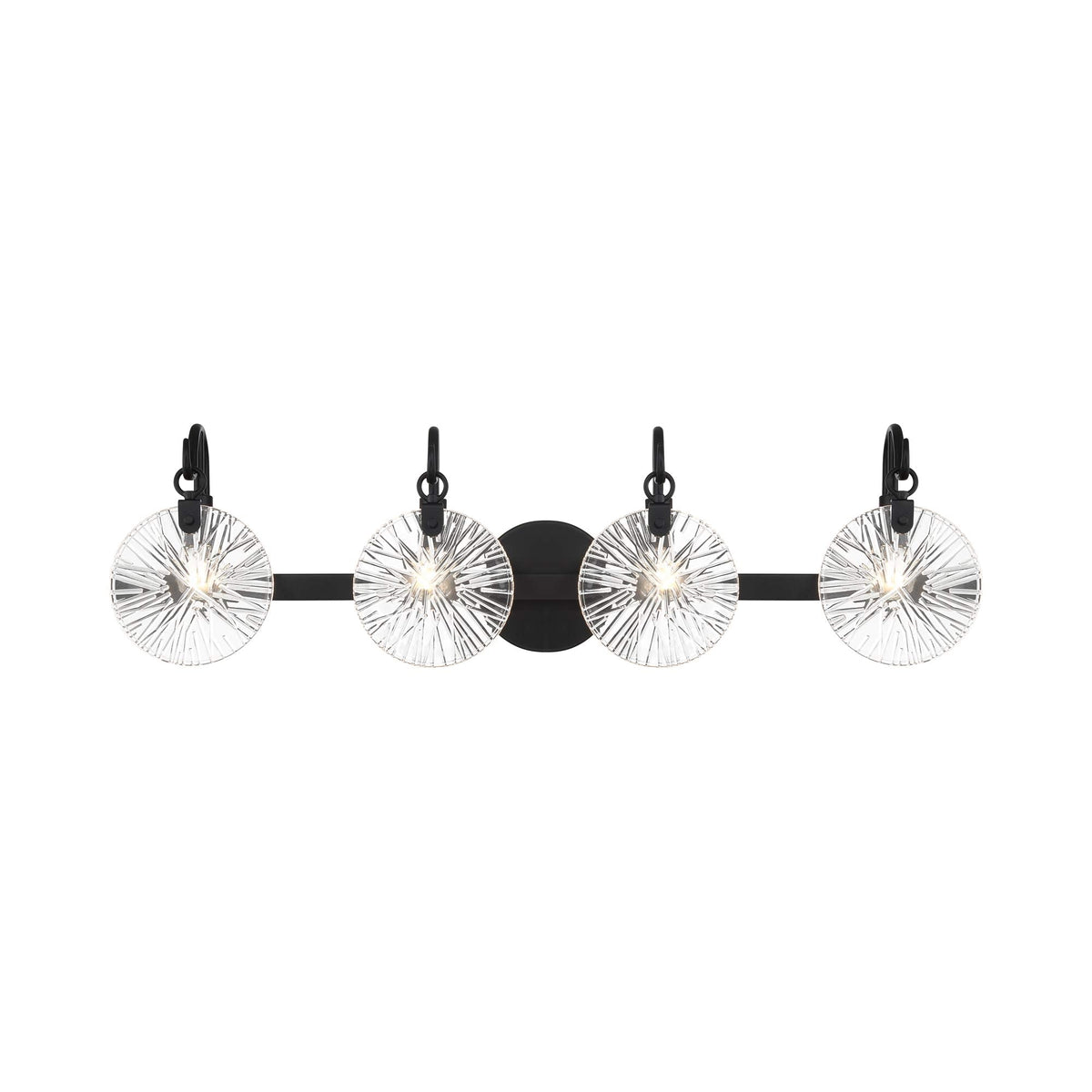 Addison Bath Vanity Light in Matte Black (4-Light).