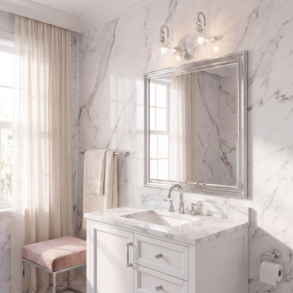 Addison Bath Vanity Light in bathroom.
