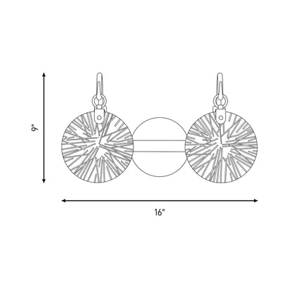Addison Bath Vanity Light - line drawing.