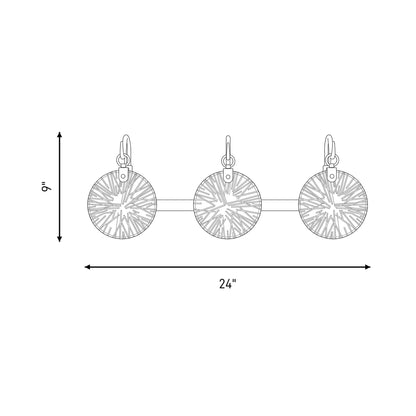 Addison Bath Vanity Light - line drawing.