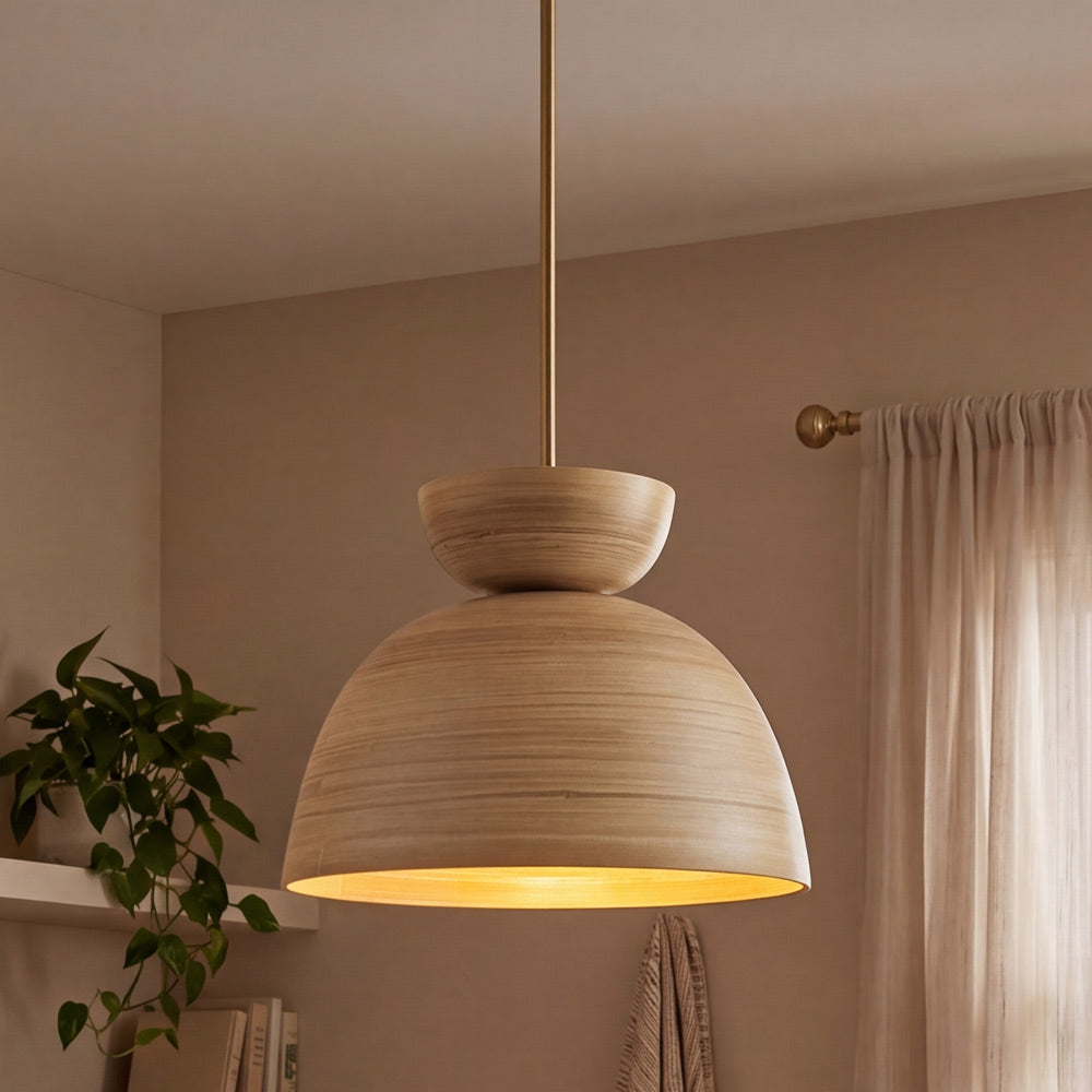 Agave Pendant Light in living room.