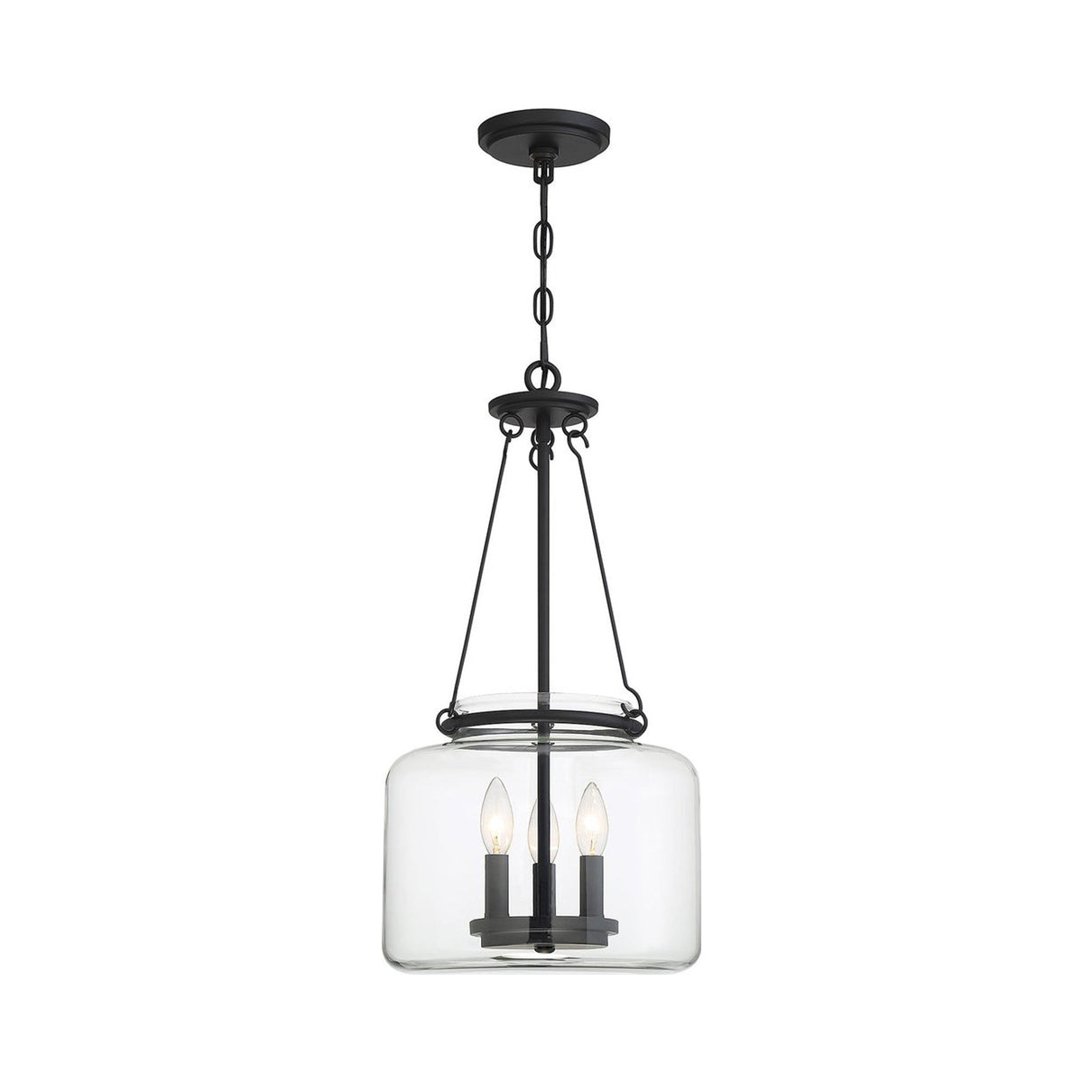 Akron Pendant Light in Matte Black.