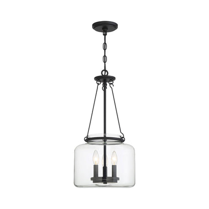 Akron Pendant Light in Matte Black.