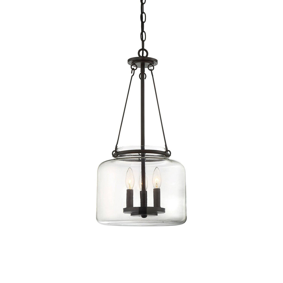 Akron Pendant Light in English Bronze.
