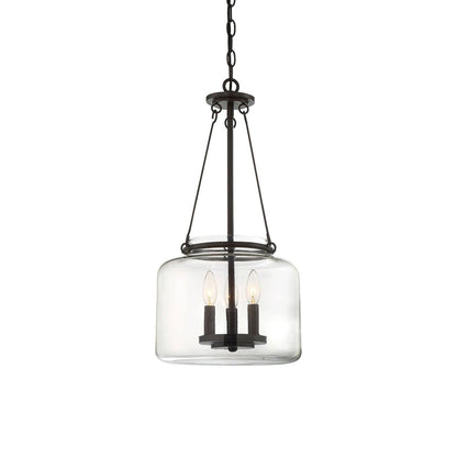 Akron Pendant Light in English Bronze.